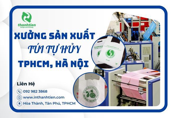 xưởng in túi tự hủy, túi tự hủy sinh học